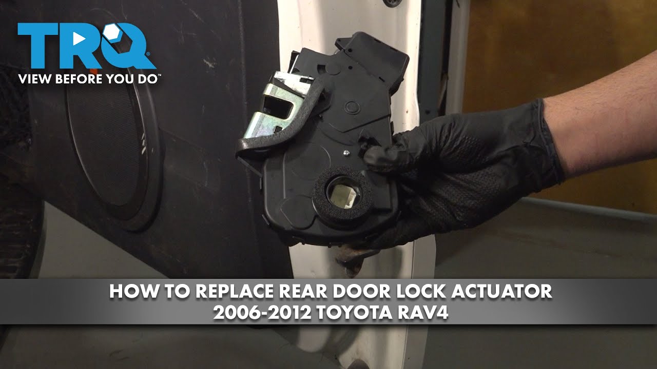 Image of TRQ Rear Door Lock Actuator Compatible with 2006-2012 Toyota RAV4