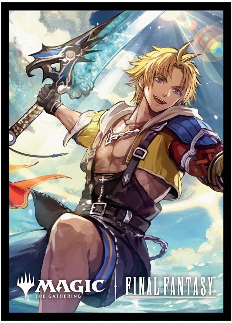 Ultra PRO - Final Fantasy x Universes Beyond Tidus (Commander) 100ct Deck Protector Sleeves for Magic: The Gathering | Trading Card Accessories, Collectible Card Game Gear, Final Fantasy Collectibles