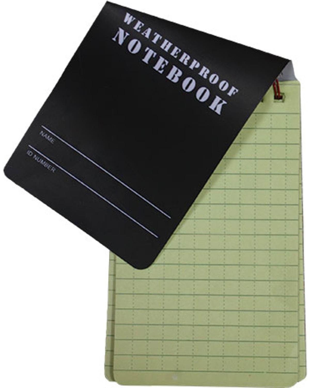 Fox Outdoor Products Military Style Weatherproof Notebook, Black, 4