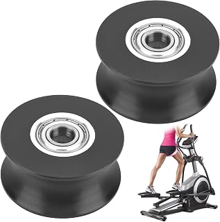 2 Pcs 340773 Elliptical Roller Wheel Replacement for Epic, Pro-Form, Health-Rider, Tread-Life, Nordic-Track Elliptical, It can Reduce Abnormal Noise and Enhance Stability