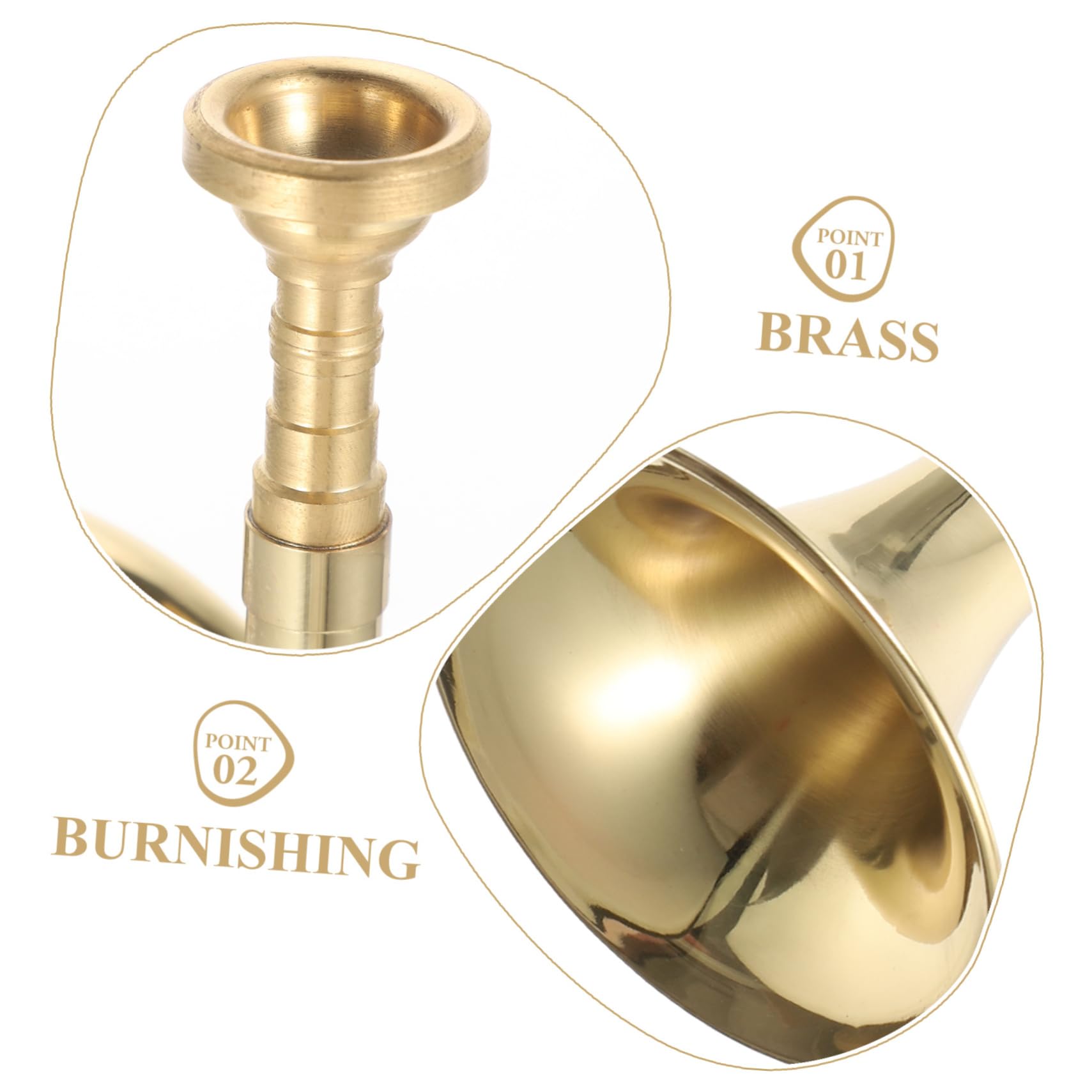BESPORTBLE Trompete für Anfänger aus Messing in Gold mit Kreativem Design und Dekorativer Kunst für Junge Musiker als Praktisches Kindertrompeteninstrument