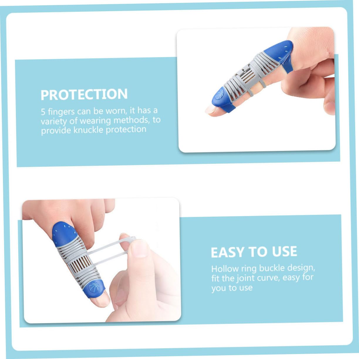 NOLITOY Finger Sleeve for Injured Finger Sports Thumb Splint Breathable and Flexible for Outdoor Activities