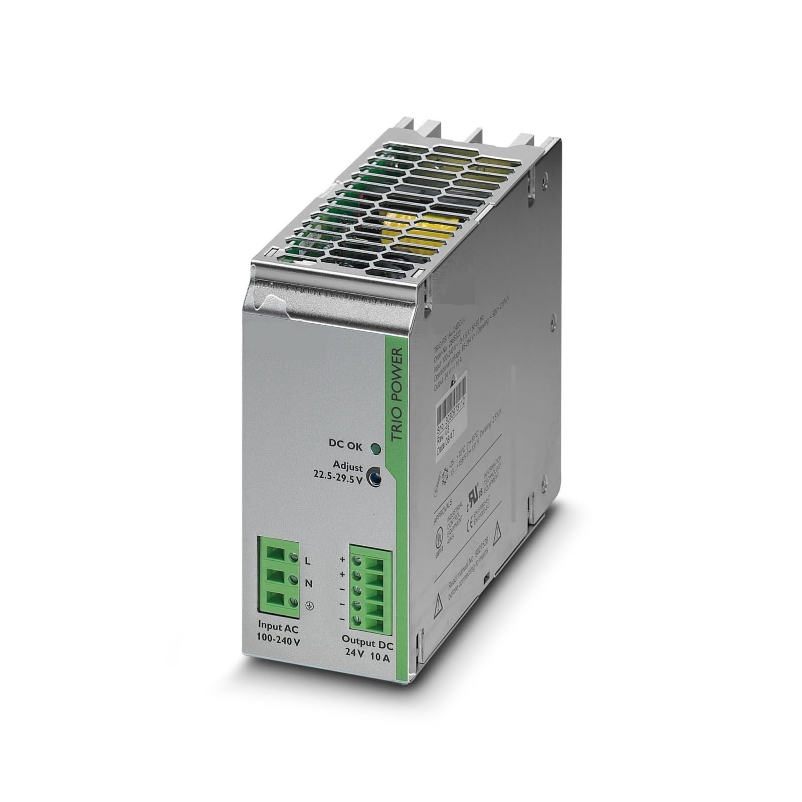 RBYRLDSTY Power Supply Unit Power Supply TRIO-PS/1AC/24DC/10-2866323 for Industrial Automation