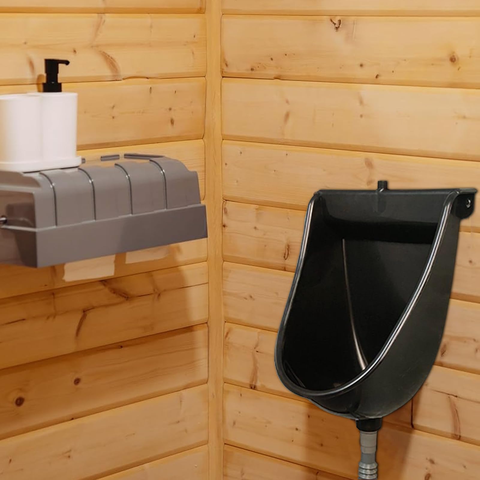 WC galleggiante, con funzione di scarico e separatore, per uomo, per uso esterno, casa, giardino, camper, appartamento, per papà, fidanzato, nonno