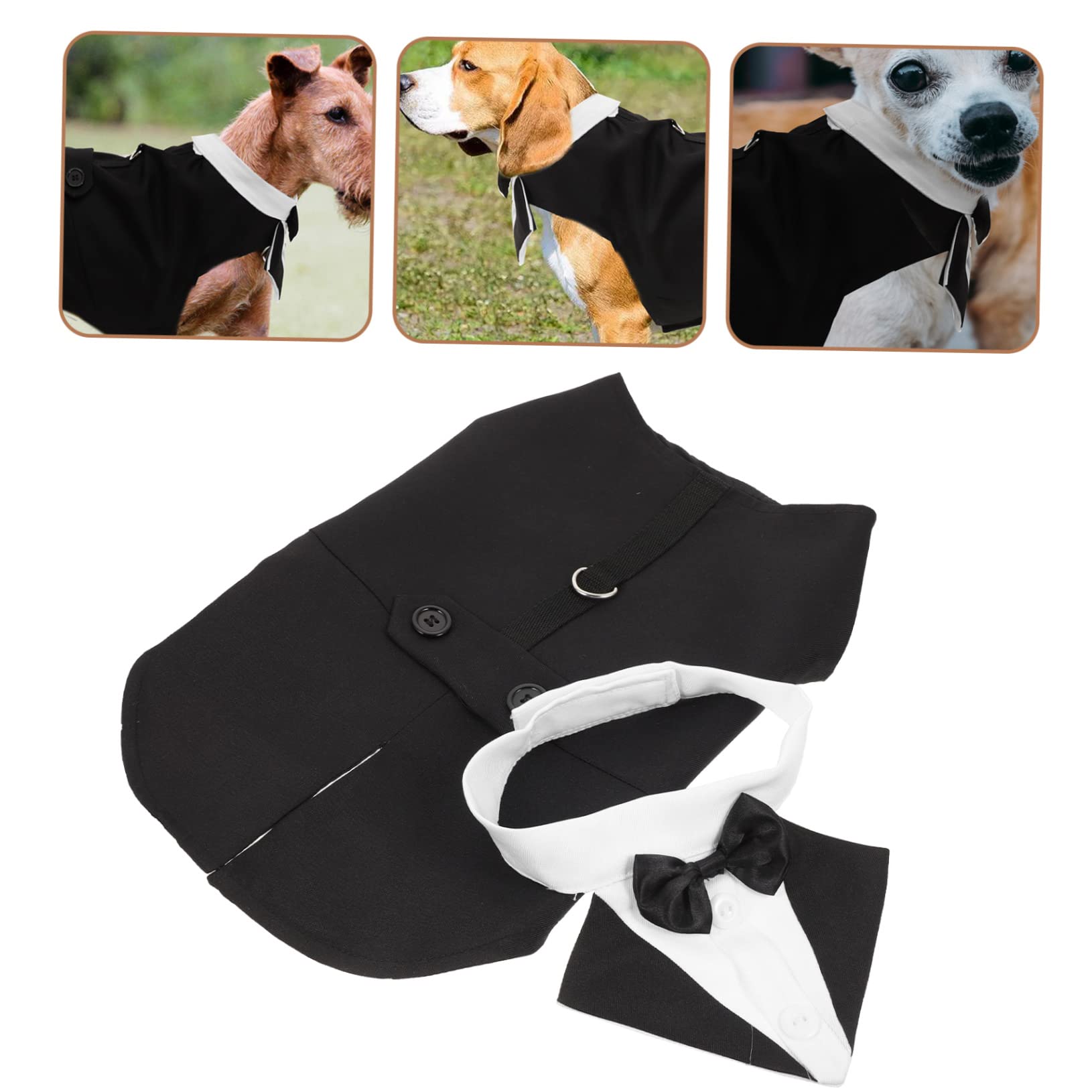 3sätze Hundetuxedo Mit Fliege Und Dreieckstuch Elegante Hochzeits Und Festtagskleidung Für Kleine Mittelgroße Und Große Hunde Foto-Requisiten Und Unvergessliche Erinnerungen