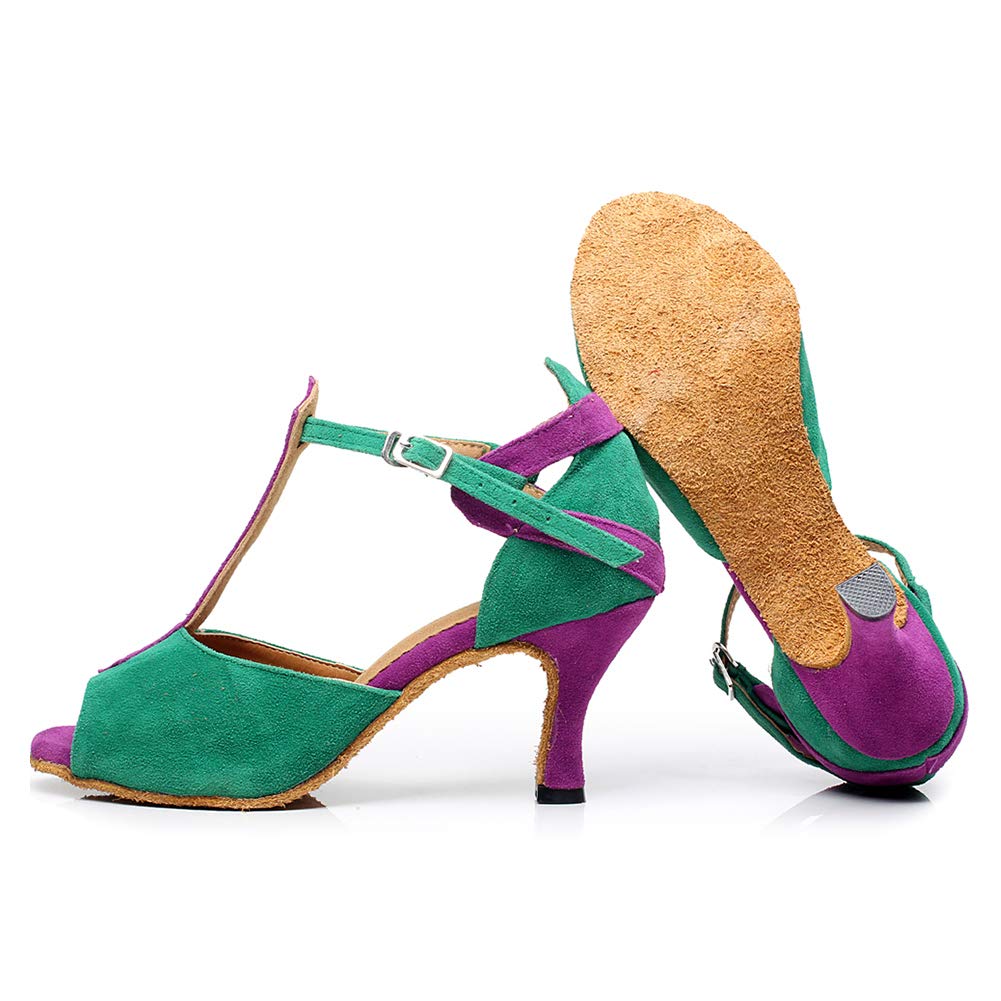 AOQUNFS Scarpe da Ballo Donna Salsa Latino Caraibico Scarpe da Ballo Latino Americano,QJW6212