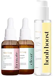 Kit Firmador e Clareador Íntimo e Creme para os Seios Skintimy | Clear + Firmate + Boob Boost | Testados Clinicamente por Ginecologistas e Dermatologistas | Aprovação da ANVISA