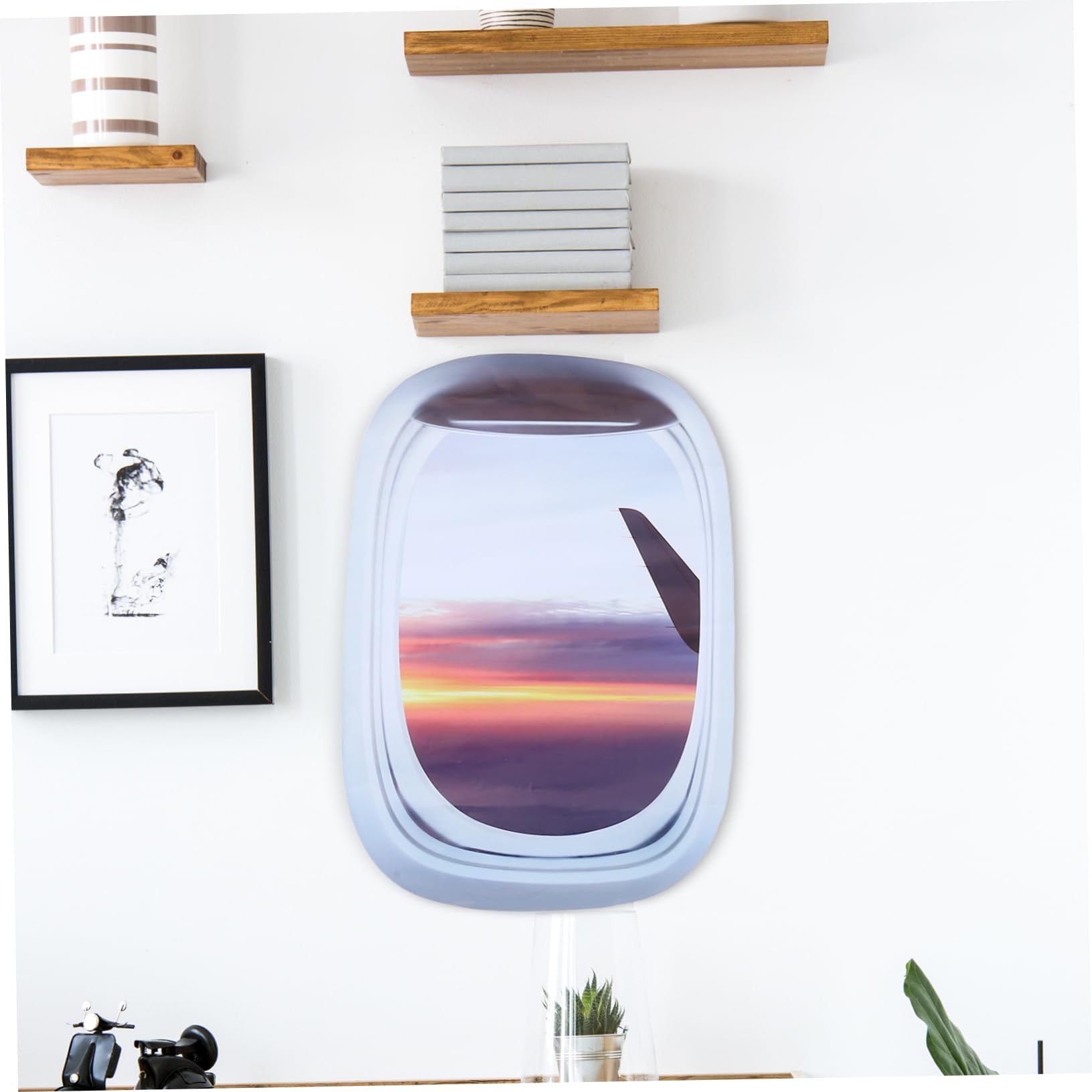 Housoutil 9 Pegatinas De Pared Autoadhesivas Para Ventana Con Paisajes Para Niños Y Niñas Creativas Para Guardería