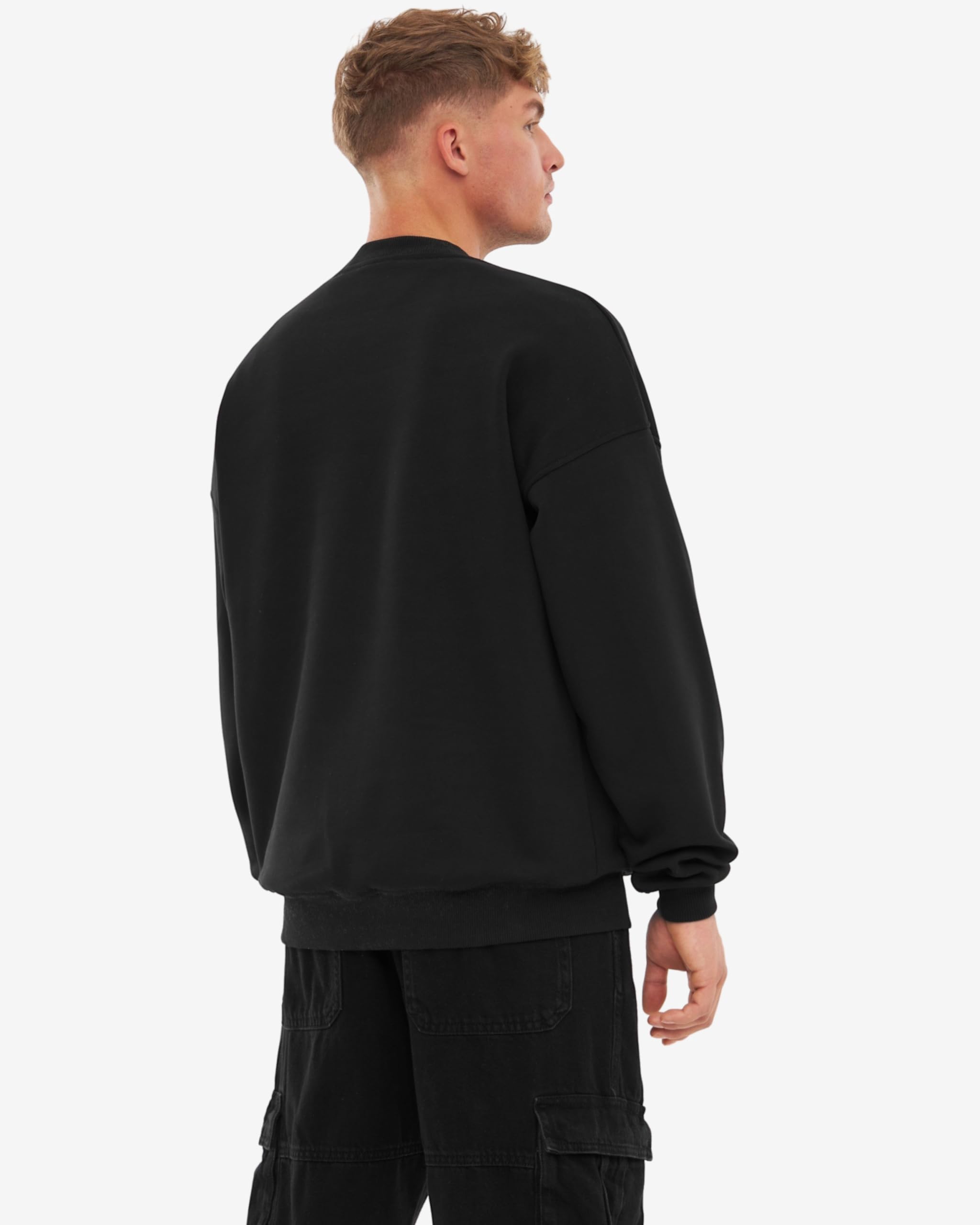 Johnny Urban Sweatshirt Damen & Herren Oversized - Carter - Heavy Basic Pullover - Crewneck in Oversize Fit - Enganliegender Kragen - Unisex - Schwerer Stoff