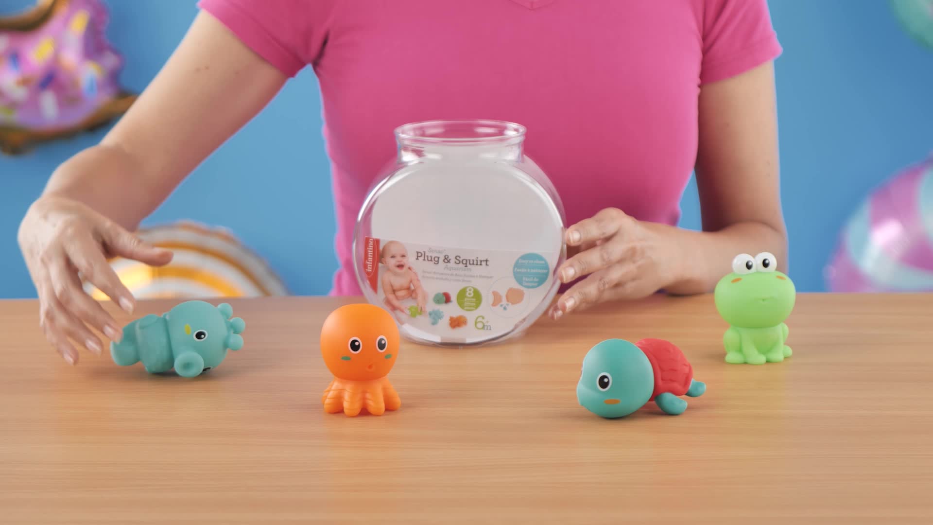 INFANTINO Senso' Plug and Squirt Baby Bath Toys, 4 X Cute, Easy to INFANTINO Senso' Plug and Squirt Baby Bath Toys, 4 X Cute, Easy to
