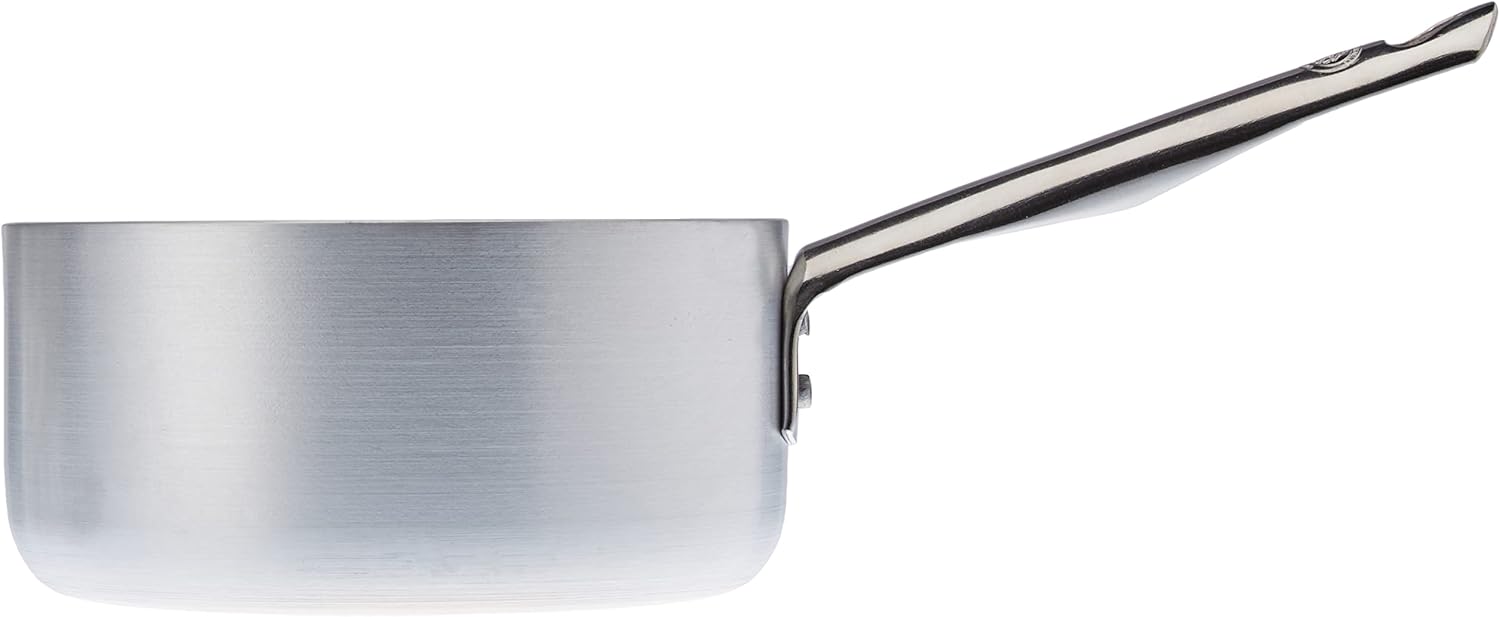 Pentole Agnelli Aluminium Anti - Adherent Professional 5 Mm. Saucepan with Tubular Handle, Diameter 16 Cm.