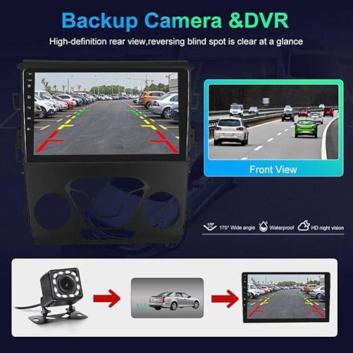 Miniatura 6 de Android 13.0 Doble DIN estéreo para coche para Ford Fusion 2013-2016 9 pulgadas HD pantalla táctil audio multimedia receptor con CarPlay Android