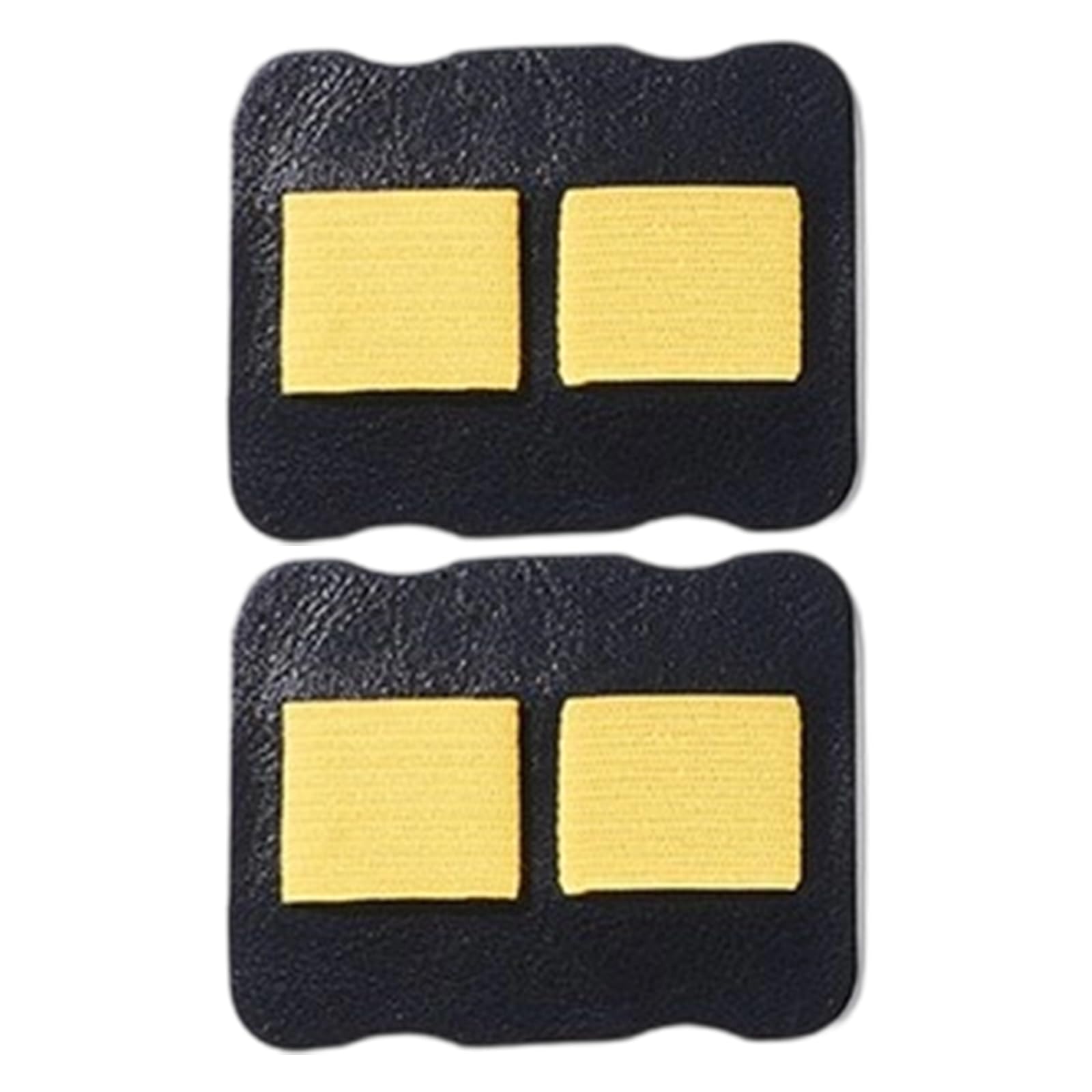 Hsioluted Yellow 2Pcs Leather Pen Organiser Adhesive Pen Organiser Elastic Band Slots For Notebook Accessories Double Slots
