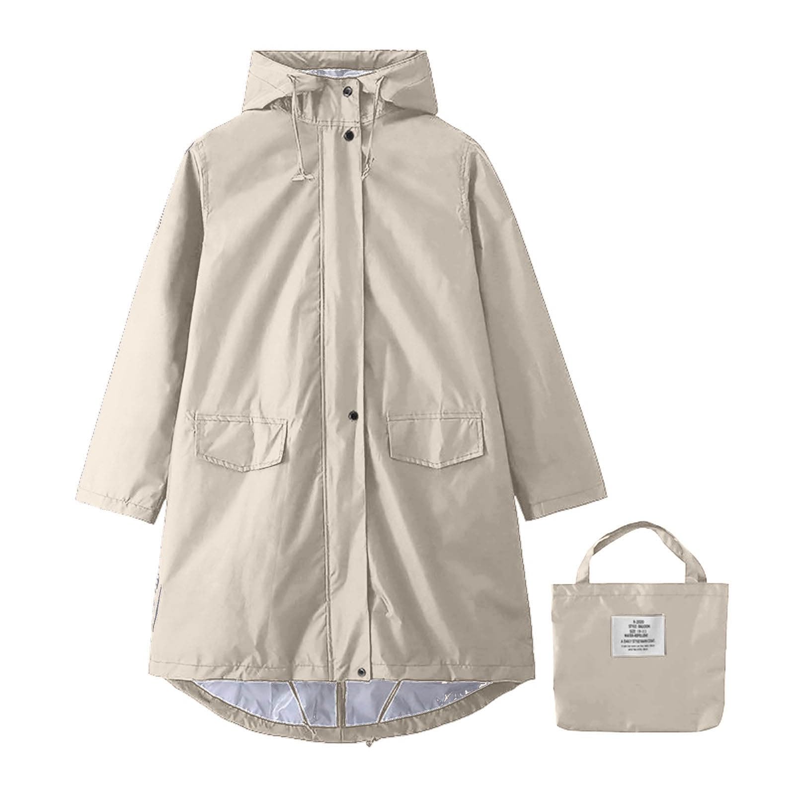 Poncho de lluvia impermeable para mujer chubasquero EVA con capucha multifuncional reutilizable impermeable para senderismo, camping, pesca, bicicleta, ropa de lluvia