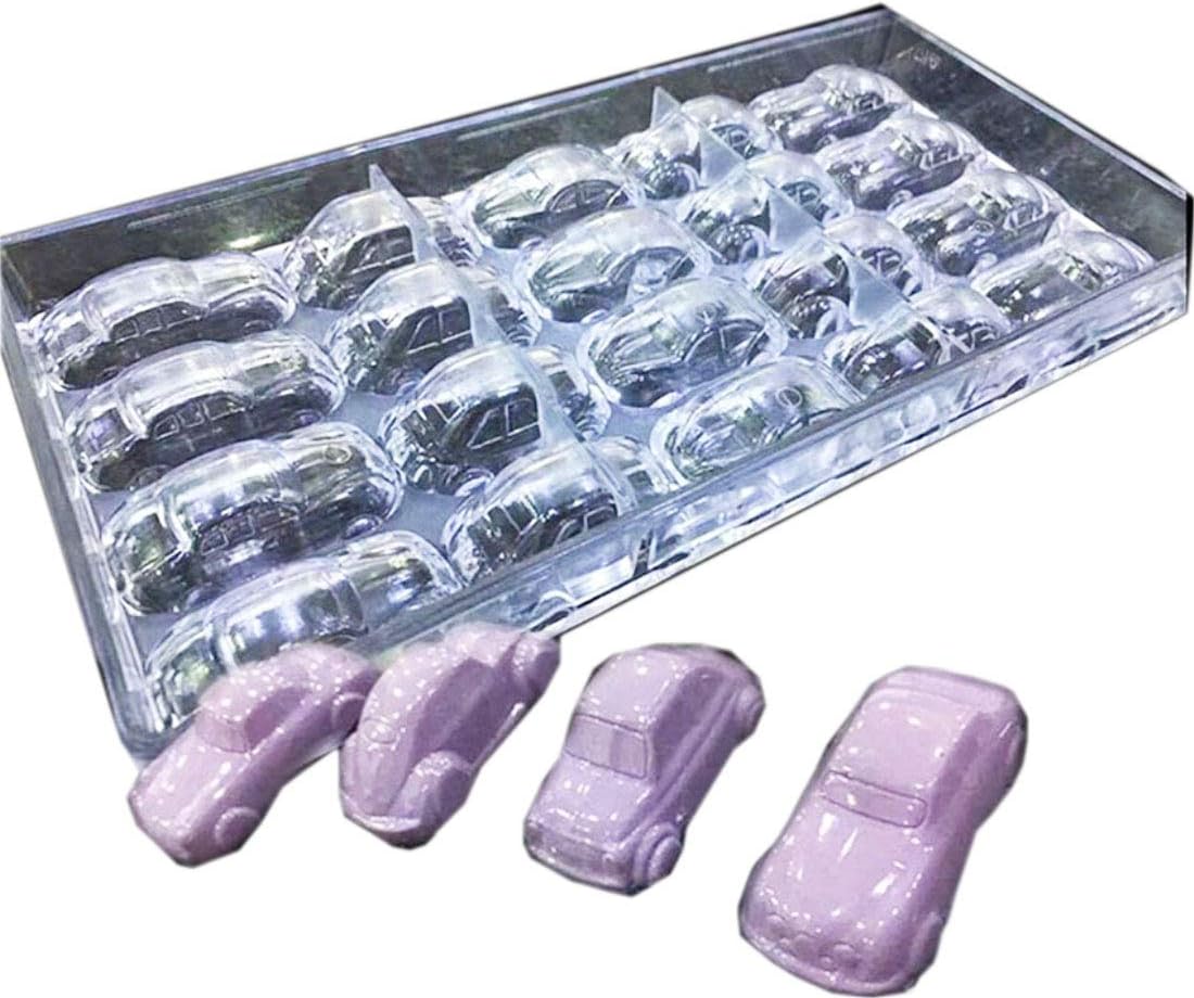 Polycarbonate Chocolate Mold DIY Handmade Chocolate Candy Mould Pastry Tools Bakeware 5 style cars (19392)