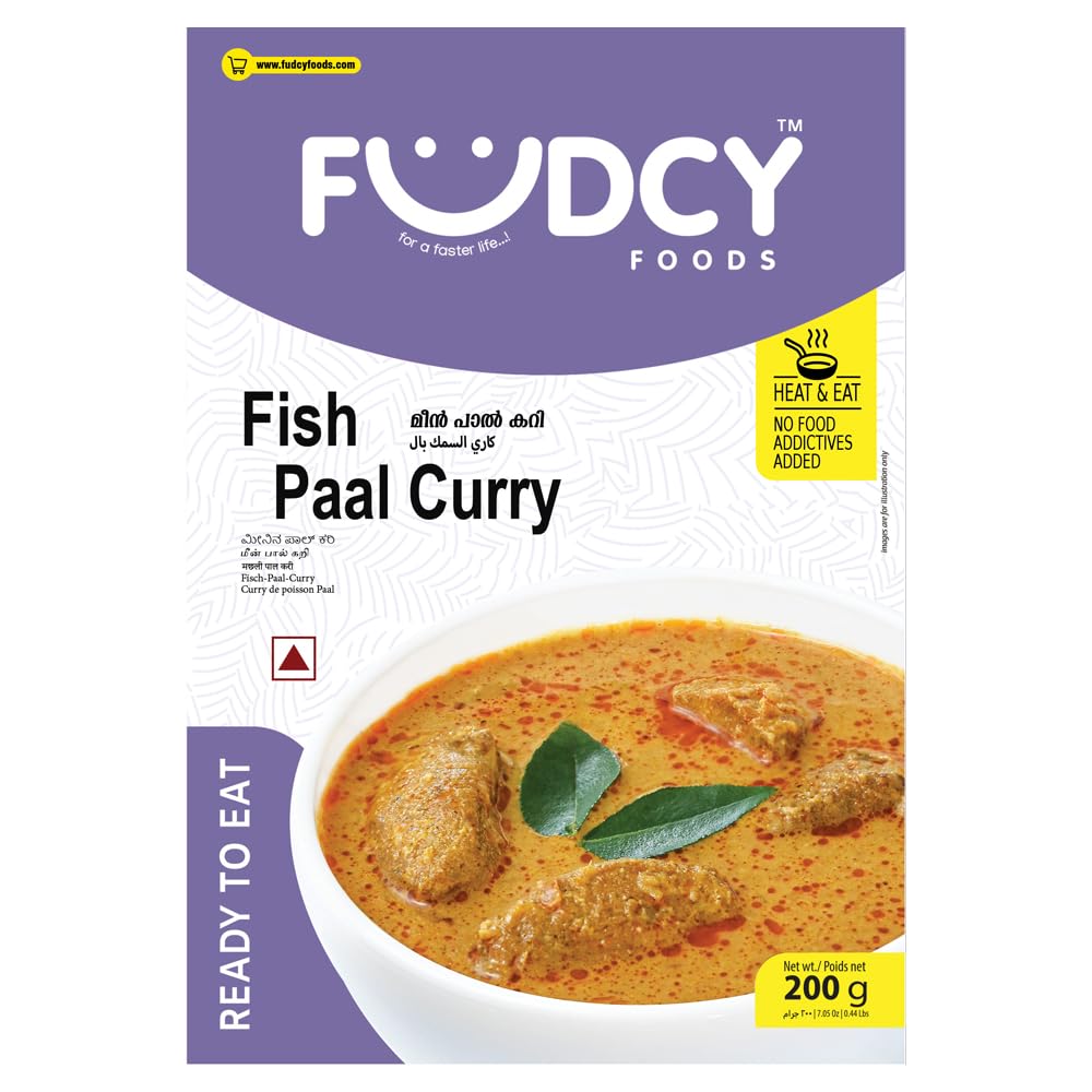 Fudcy Foods Ready to Eat Fish Paal Curry 200g | Open Heat & Eat | No Added Preservatives | Japanese Retort Technology [Pack of 1]-image-12