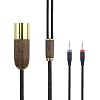 NewFantasia 4-pin XLR Balanced Cable 6N OCC Copper Silver Plated Cable for Monolith M1060, M1060C, M565, M565, for AudioQuest Nighthawk Headphone Walnut Wood Shell 2X 2.5mm Version