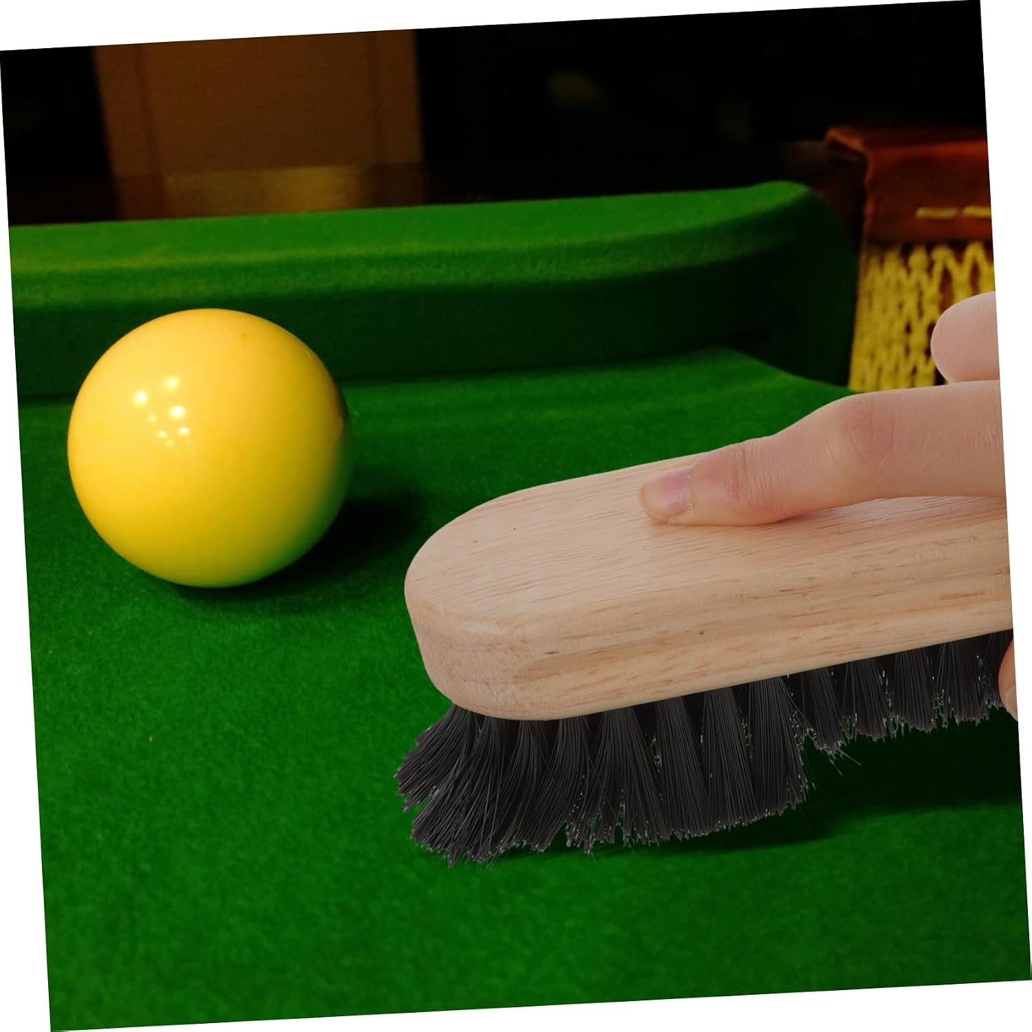2pcs Wooden Pool Table Cleaning Brush Billiards Accessories Pool Table Sweeper Billiards Cleaning Brush Set