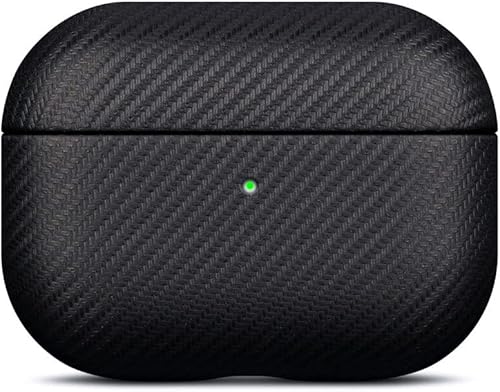 LOPIE Funda (no para AirPods Pro 1. generación), funda protectora hecha a mano para AirPods Pro de 2 generación, funda de cuero vegano estilo fibra