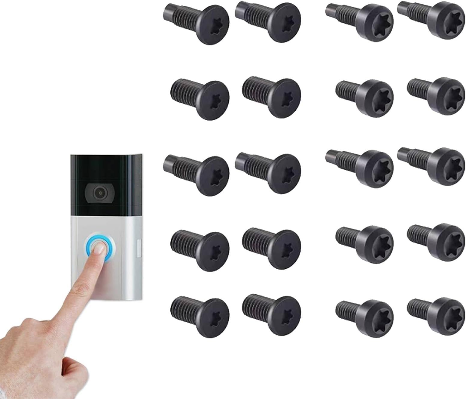 RENKE Ring Doorbell Screws Replacement Set, Spare Screws for Ring Doorbell 2nd Generation - Pack of 20