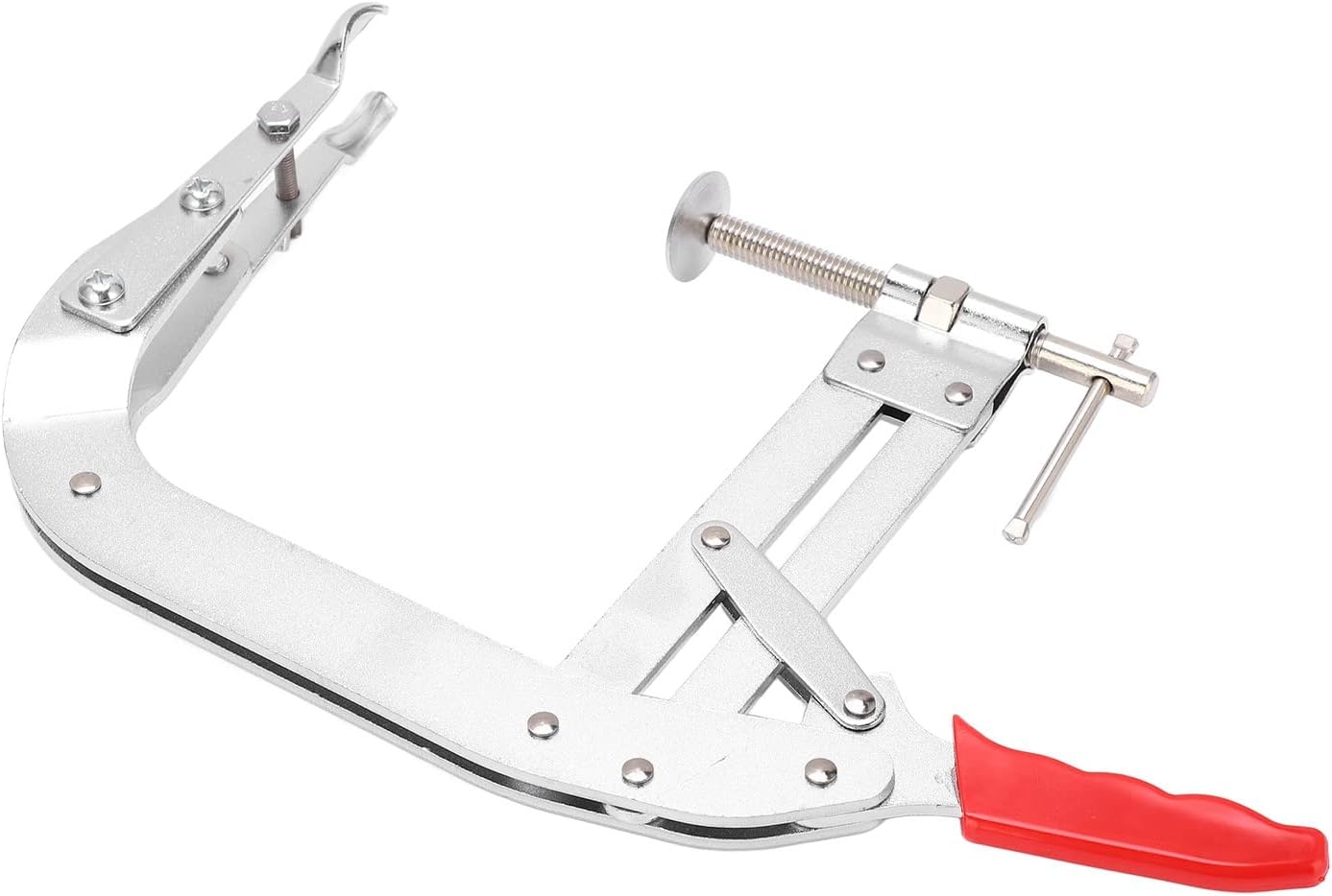 8in Universal Valve Spring Compressor Tool, Aluminum Alloy Car Engine Compression C Clamp, Valve Spring Removal and Replacement Hand Tool for Small and Medium Overhead Valve Engine