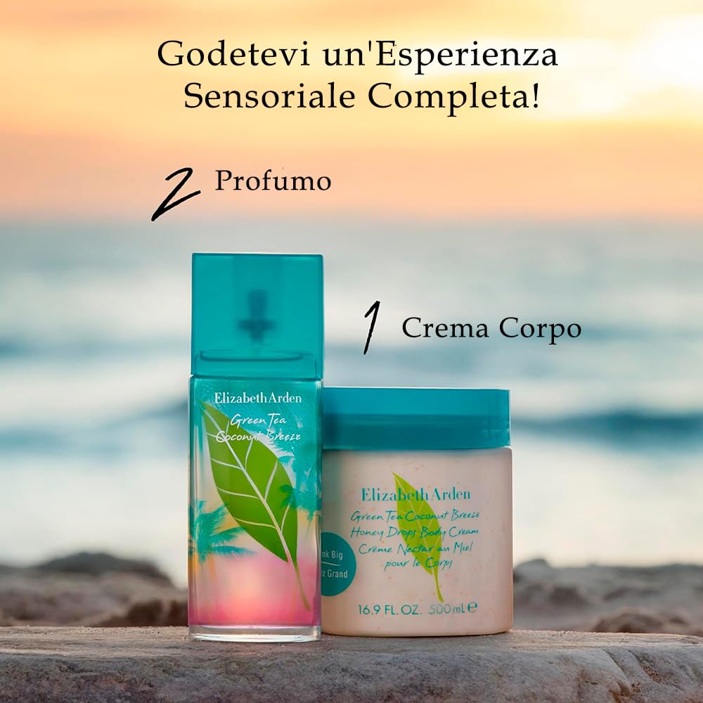 Elizabeth Arden - Green Tea Honey Drops, Crema Corpo al Tè Verde e Gocce di Miele, Rivitalizza e Idrata la Pelle, Rinfresca ed Lenisce, Rigenera Anche la Pelle Arida