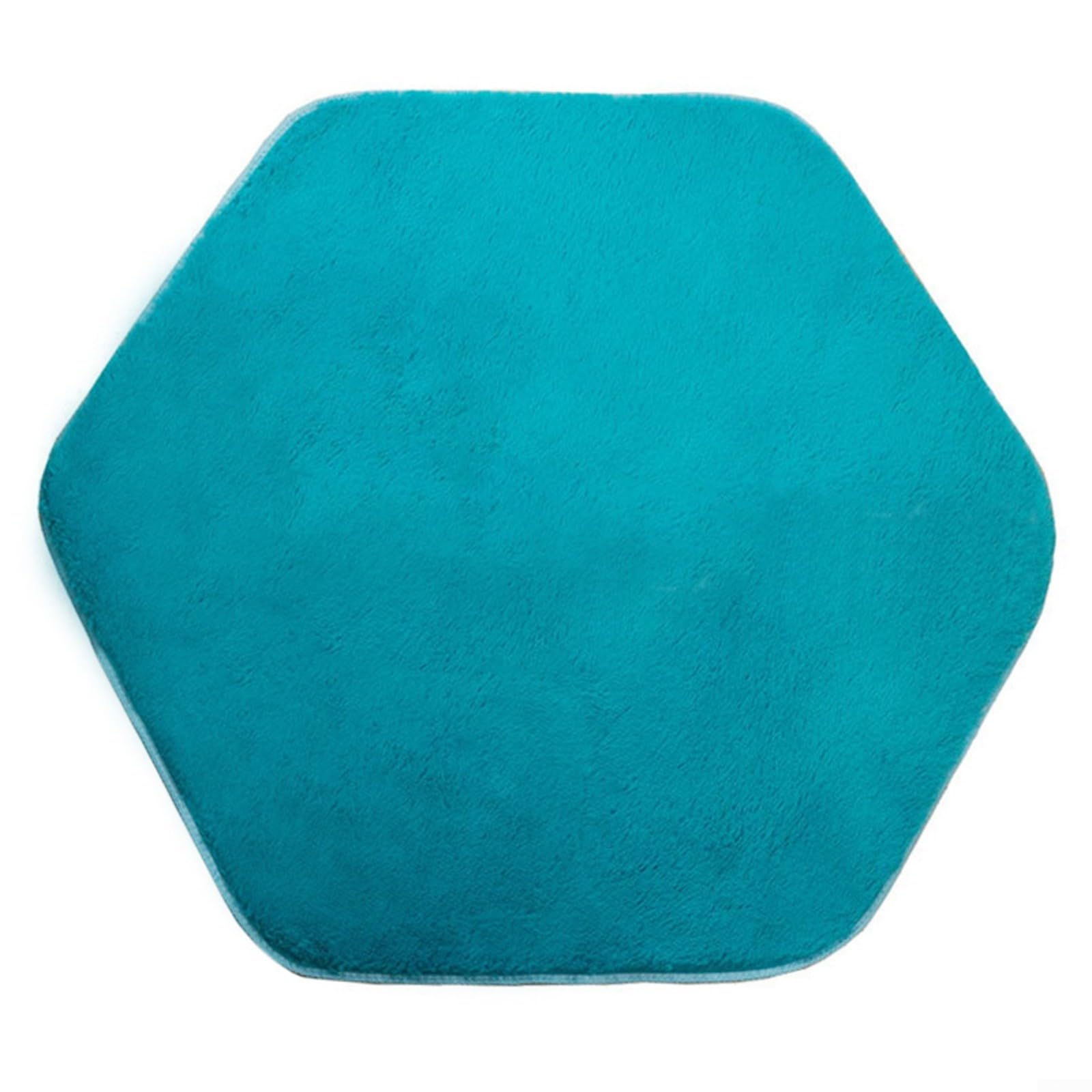 GLFLOW Soft Hexagon Play Mat For Baby Crawling And Kids Games Rug For Bedroom Room Nursery Decor Safe Floor Covering(Blue)
