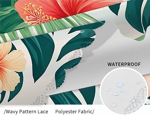 Miniatura 11 de IBILIU Mantel redondo náutico de 60 pulgadas, diseño de criaturas oceánicas, caballito de mar, tortuga, peces, barco, volante, poliéster, color azul