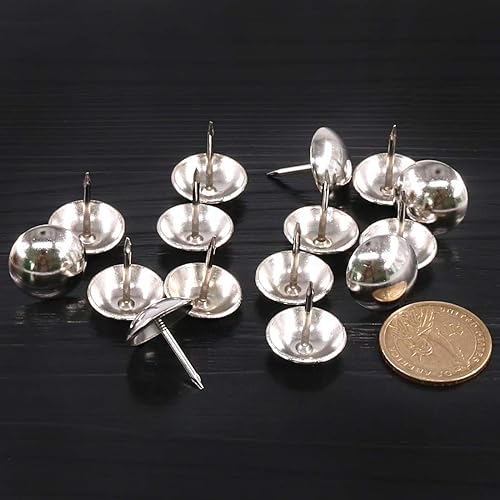 Miniatura 3 de Keadic Juego surtido de 200 tachuelas de tapicería antiguas de 34 pulgadas (0.748 in) para muebles tapizados, tableros de corcho o proyectos de