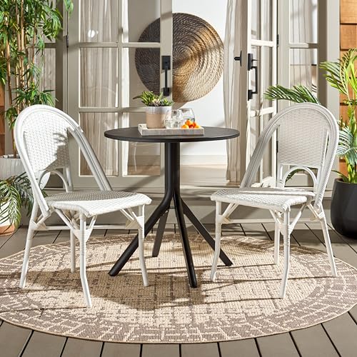 SAFAVIEH Torino White Bistro Chairs