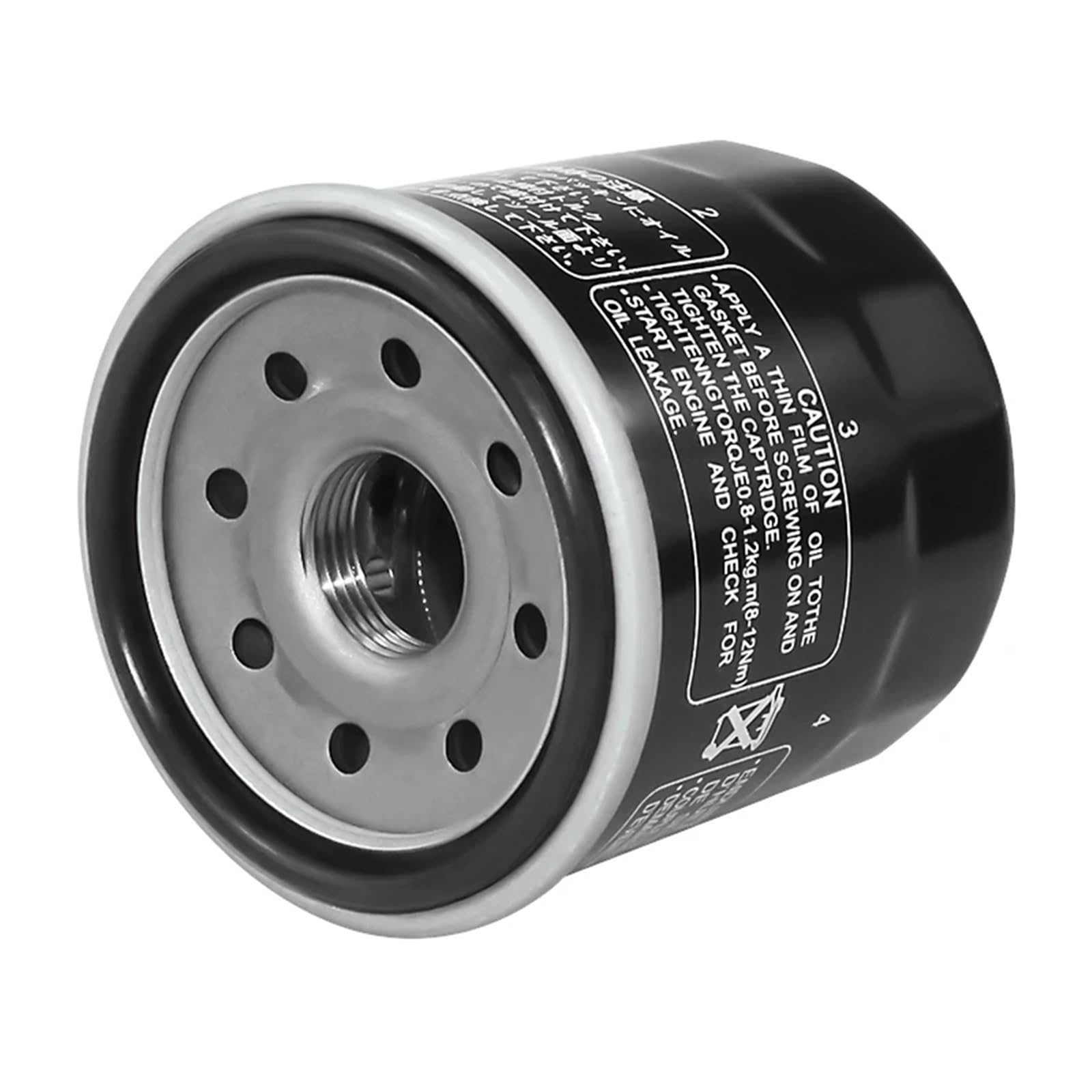 Filtro olio per motociclette Adatto per Yam&aha Grizzly YFM 350 400 Wolverine 450 550 660 Kodiak 700 YFM350X YFM450FX YFM550F 1/2/3 pezzi Filtro olio(Black 3)