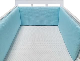 TISTIK Almofada de guarda-corpo para berço, protetor anticolisão macio para cama de bebê, almofada respirável para berço, proteção para berço, proteção para berço, forro de berço,P,250X30CM