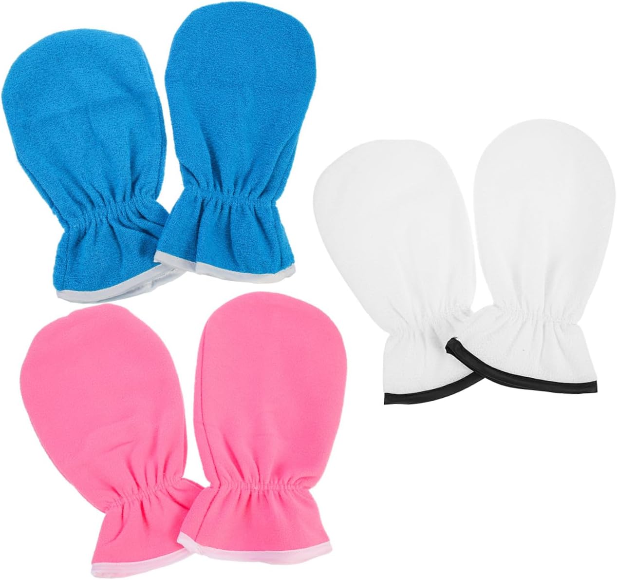 Paraffin Wax Hand Care Mittens 3 Pairs Moisturizing Gloves Heat Retention Spa Gloves for Dry Skin Hand Treatment at Home