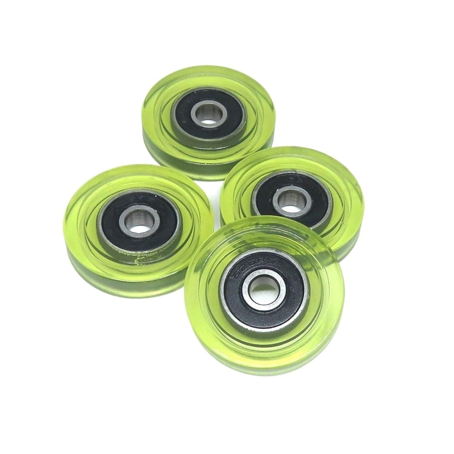 10 Pieces 6 * 33 7 PU Coated Roller with 626RS Bearing PU62633-7 Outer Diameter 33mm Polyurethane Soft Rubber