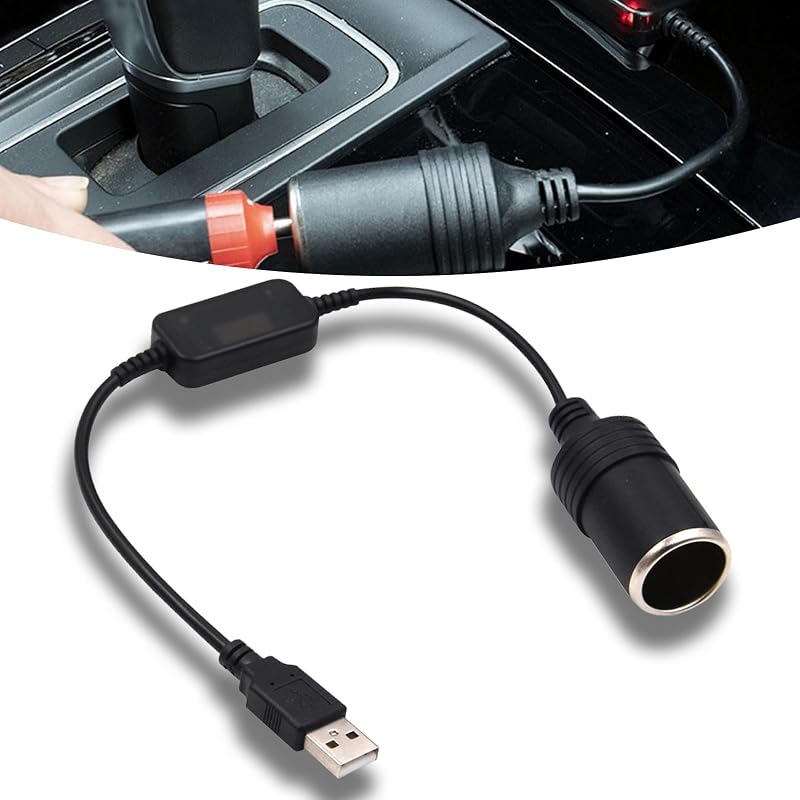 Conversor USB para Tomada de Acendedor 12 V icykale com Proteção contra Curto-Circuito – 1 unidade
