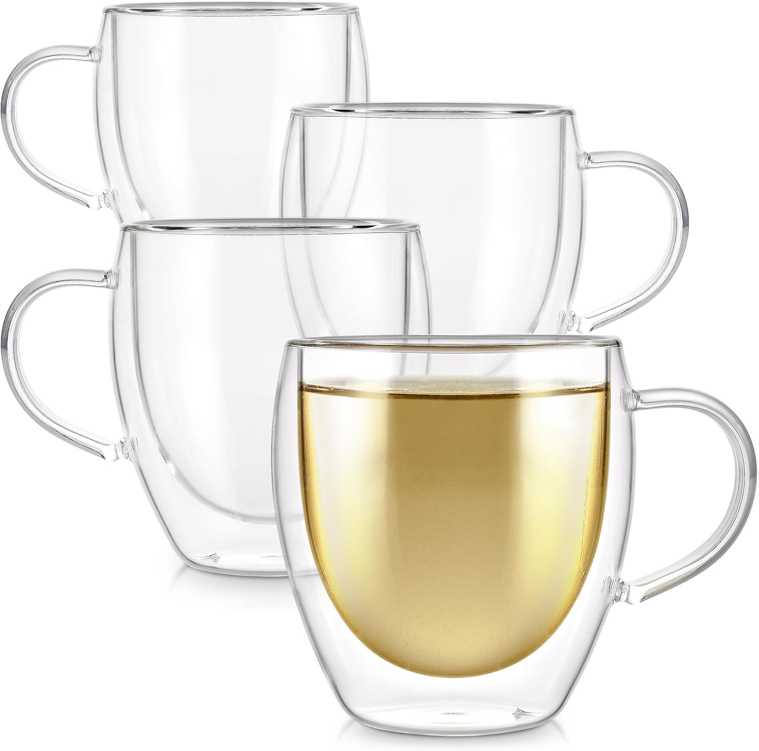 Ash & Roh 250ml Double Walled Glass Pack of 4 · 250 ml (1 L total) - Image 1