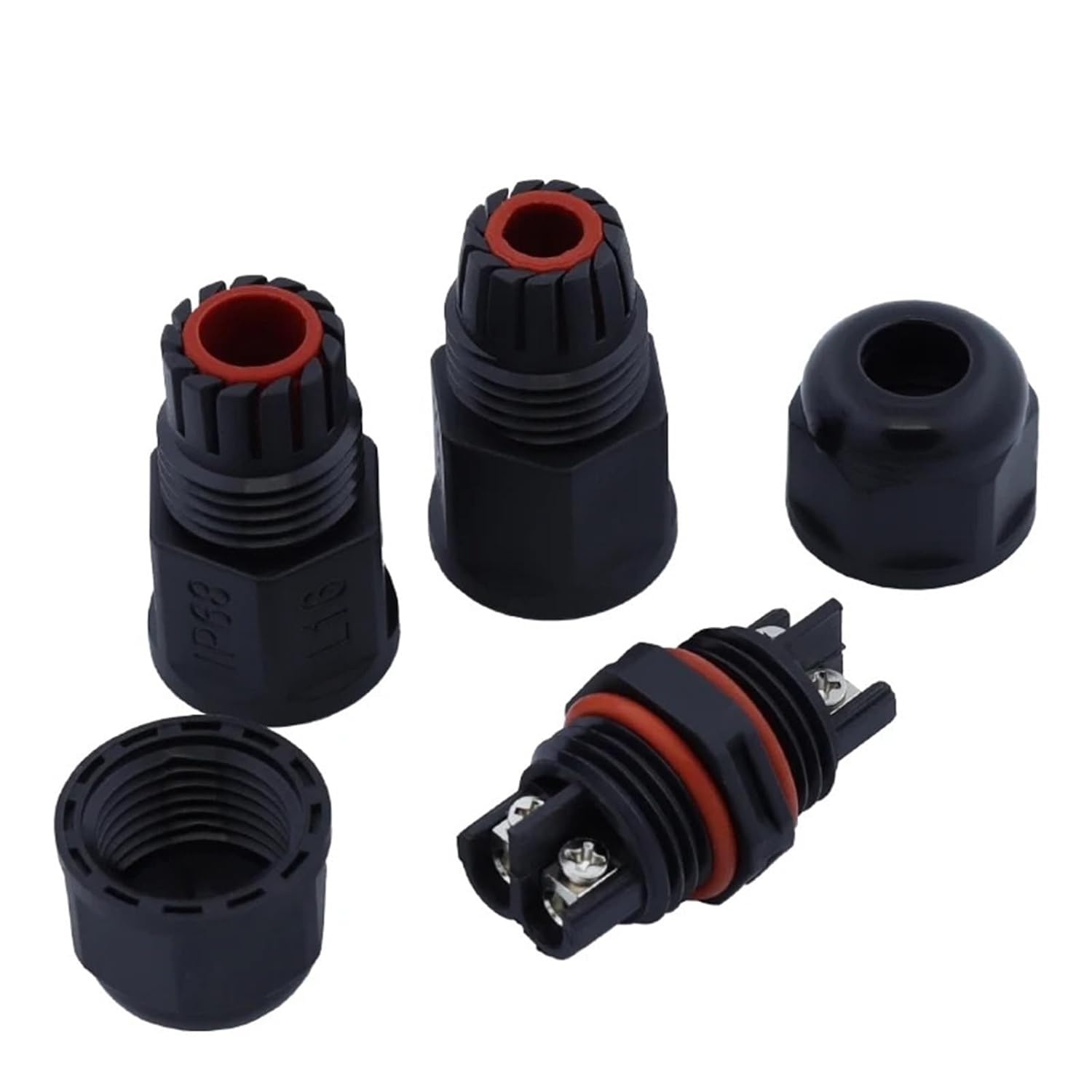 1pc L16 Waterproof Cable Connector 2/3/4Pin Screw Wiring Terminal Wire Connectors for Electrical Light Junction Box(3P L16)