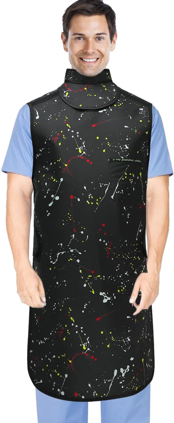 0.5mmPb Lead Apron for X-Rays - Shields Protection Apron with Thyroid Lead Shield Collar Hook & Loop Closure Health Checkup Medical Use Aldult Unisex