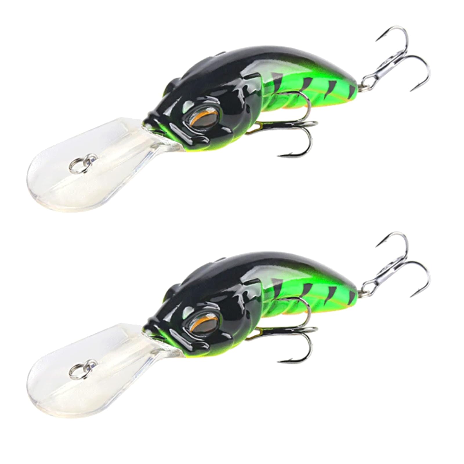 IvyLoutish Fishing Lure Bait 2PCS Minnow Fishing Bait Fishing Tackle 12.2cm Crankbait 14.5g Carp Striped Bass Floating Hard Wobbler Bait Fishing Tackle
