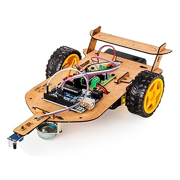 Sparklebox DIY Edge avoiding Robotics Kit Using IR | Ideal for Age 10 Years and Above | Robotic Kit For Kids | Stem Educational Science Project Learning Kit. Modular Electronic Circuits | Compatible with Arduino.