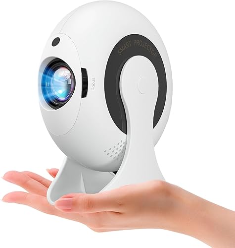 Miniatura 8 de Mini proyector portátil con aplicaciones integradas, soporte de 1080P Full HD, proyector Keystone automático con WiFi y Bluetooth, proyector de cine