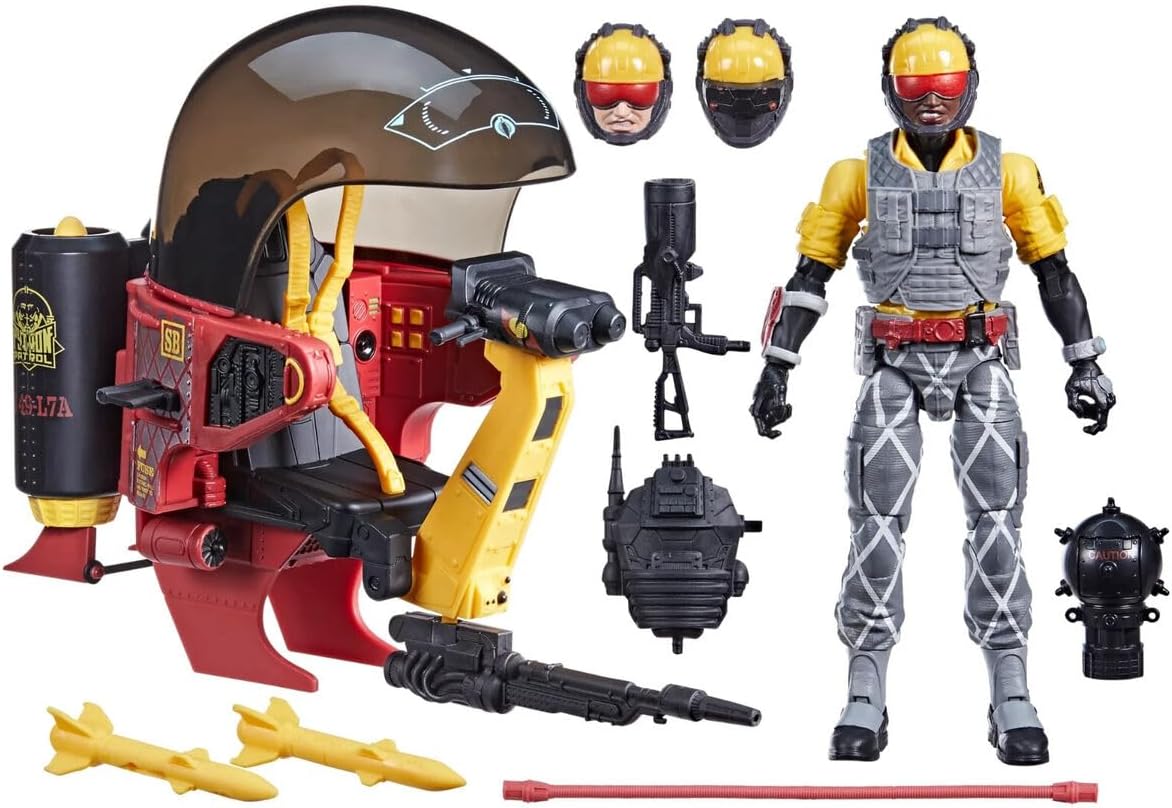 Hasbro G.I. Joe Classified Series 98 Python Patrol Tele-Viper & Cobra Flight Pod (Trubble Bubble) Action Figure and Vehicle Set