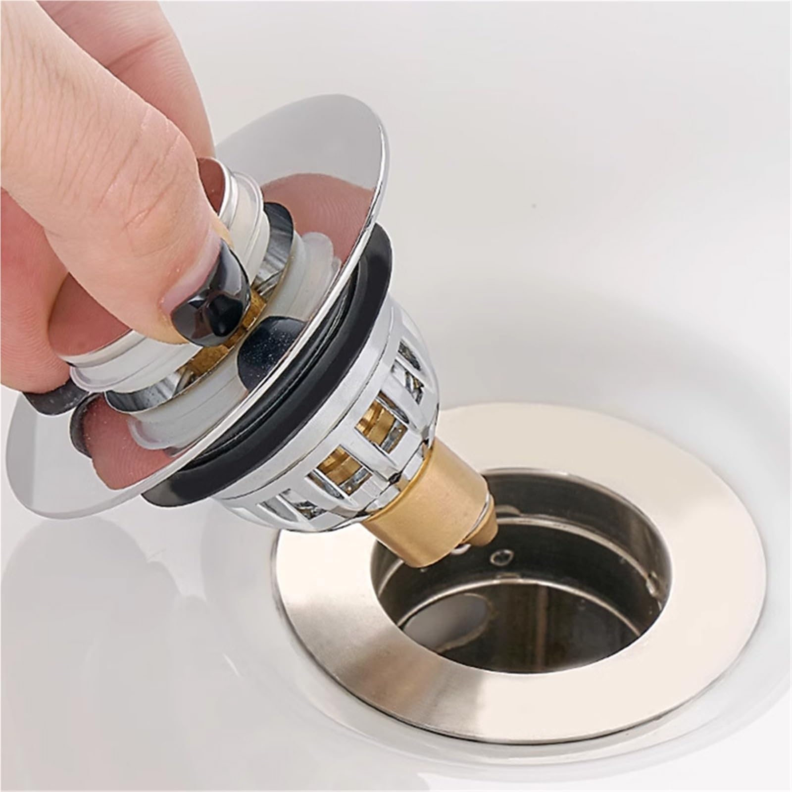 Universeller Badezimmer-Waschbecken-Stopper