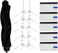 Vista 1 de Cepillo de rodillo de repuesto, cepillo lateral, filtro HEPA, compatible con Tefal Rowenta X-Plorer Serie 75 RG7687 RR7687WH, kit de aspiradora
