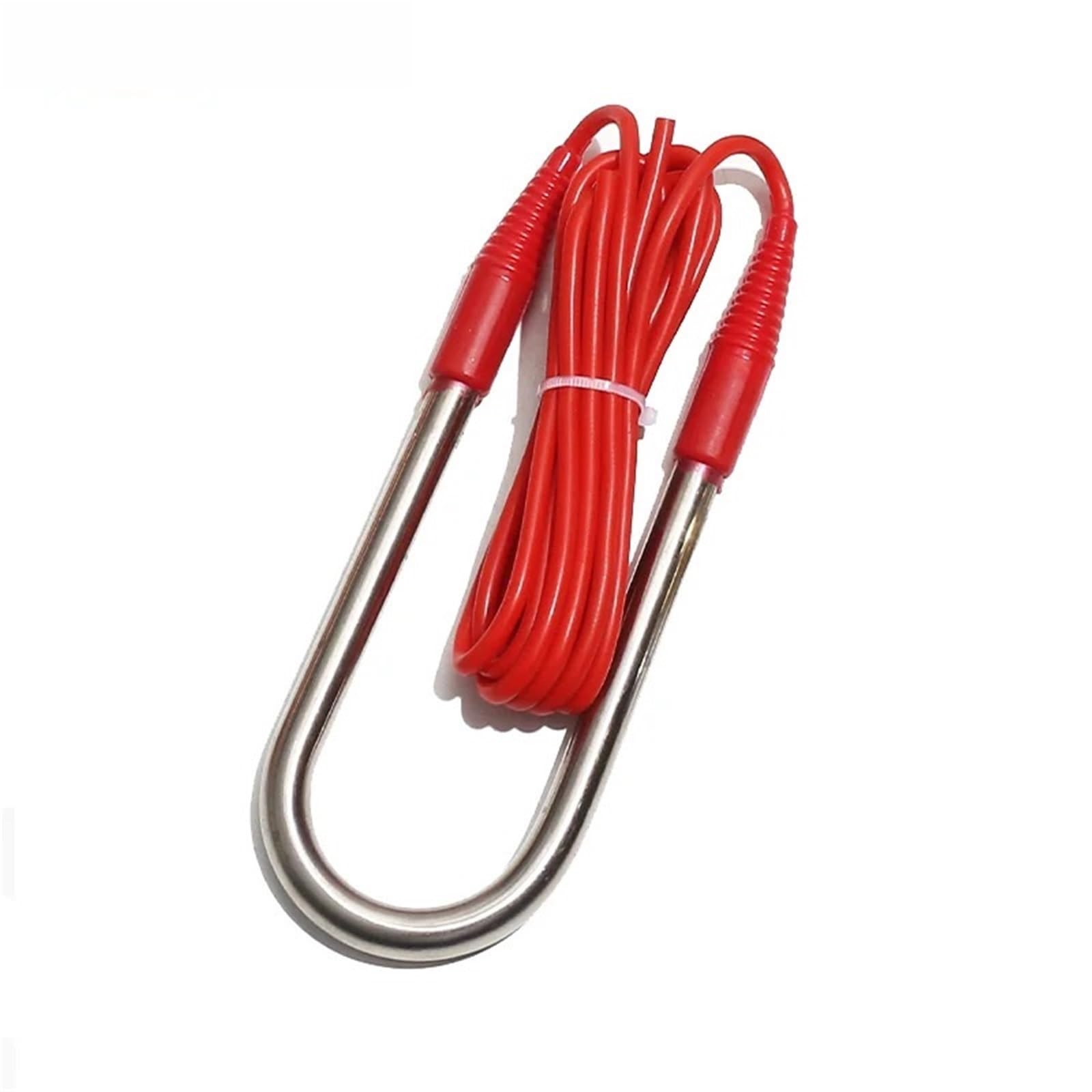 12 V U-Typ elektrisches Tauchheizelement 110 mm Heizwiderstand 50 W 100 150 200 1 m roter Draht Stück(12V_200W)