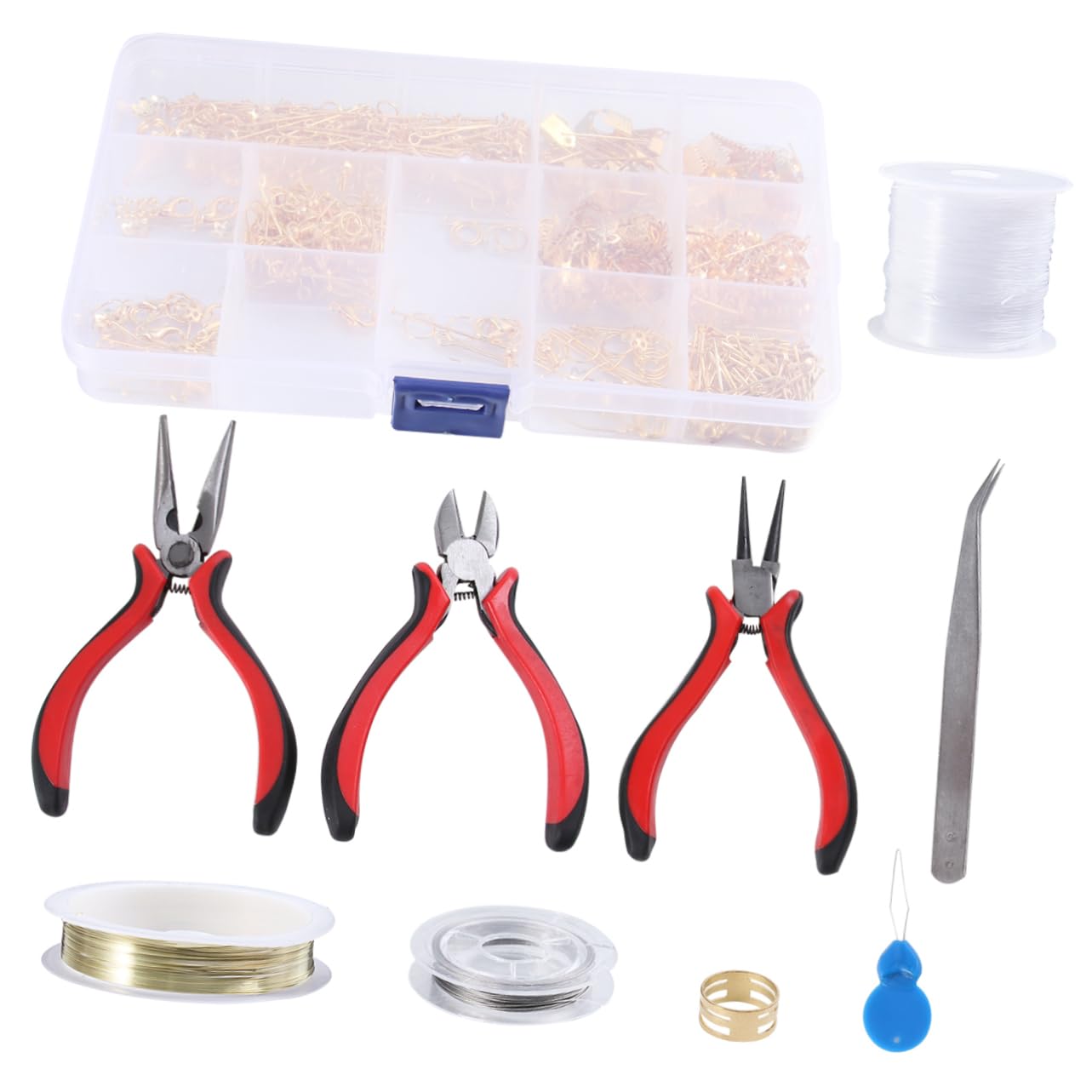 Tofficu Juego de Herramientas para Joyería Artesanal Caja de 768 Piezas