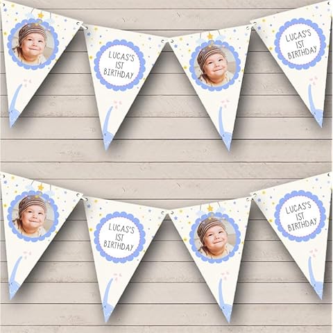 Personalised Elephant Birthday Bunting Decoration Cover