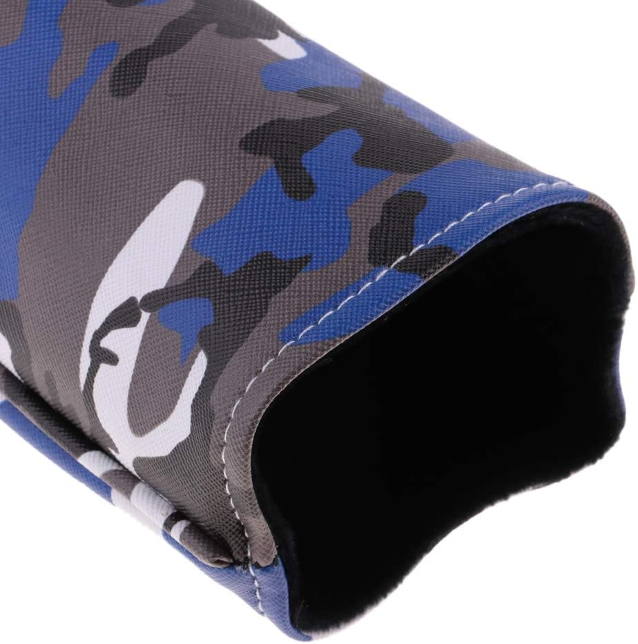 Pack of 4 Waterproof PU Golf Head Protector Camo Pattern No. 1 3 5 UT Wood Headcovers Interchangeable No. Tag