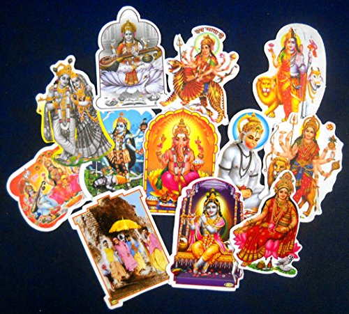 Wholesale lot of 50 Small Hindu Gods Stickers (Size -