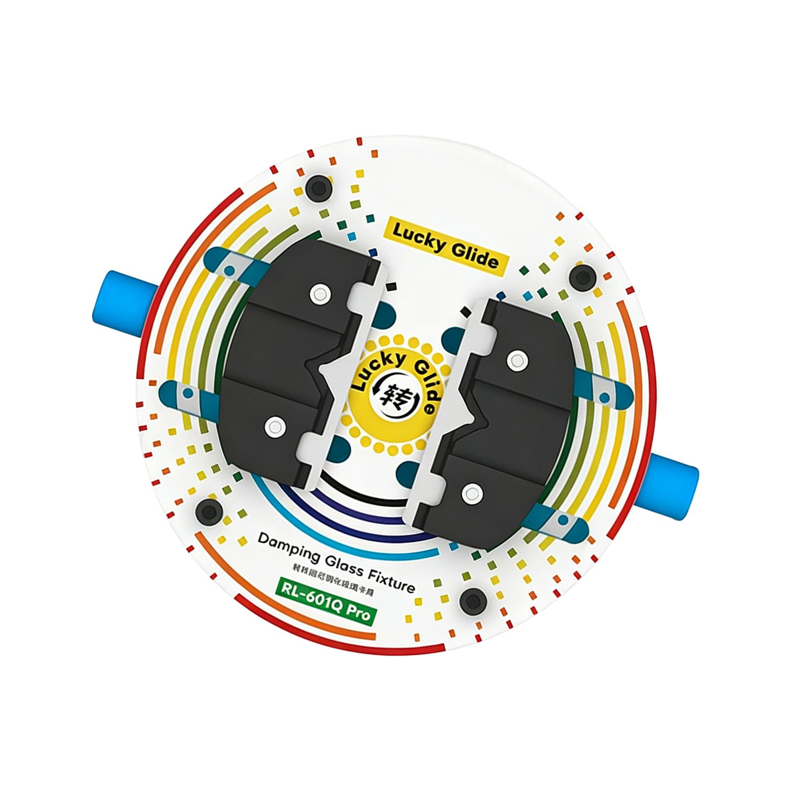 Highly Temperatures Resistant Damping Rotations Glass Base Plate Fixture for Electronics Maintenance Hardened Glass Mainboard Fixture